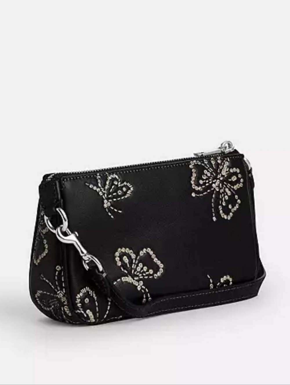 *NWT* COACH Nolita 19 With Sparkly Butterfly Print In Black - Picture 12 of 14